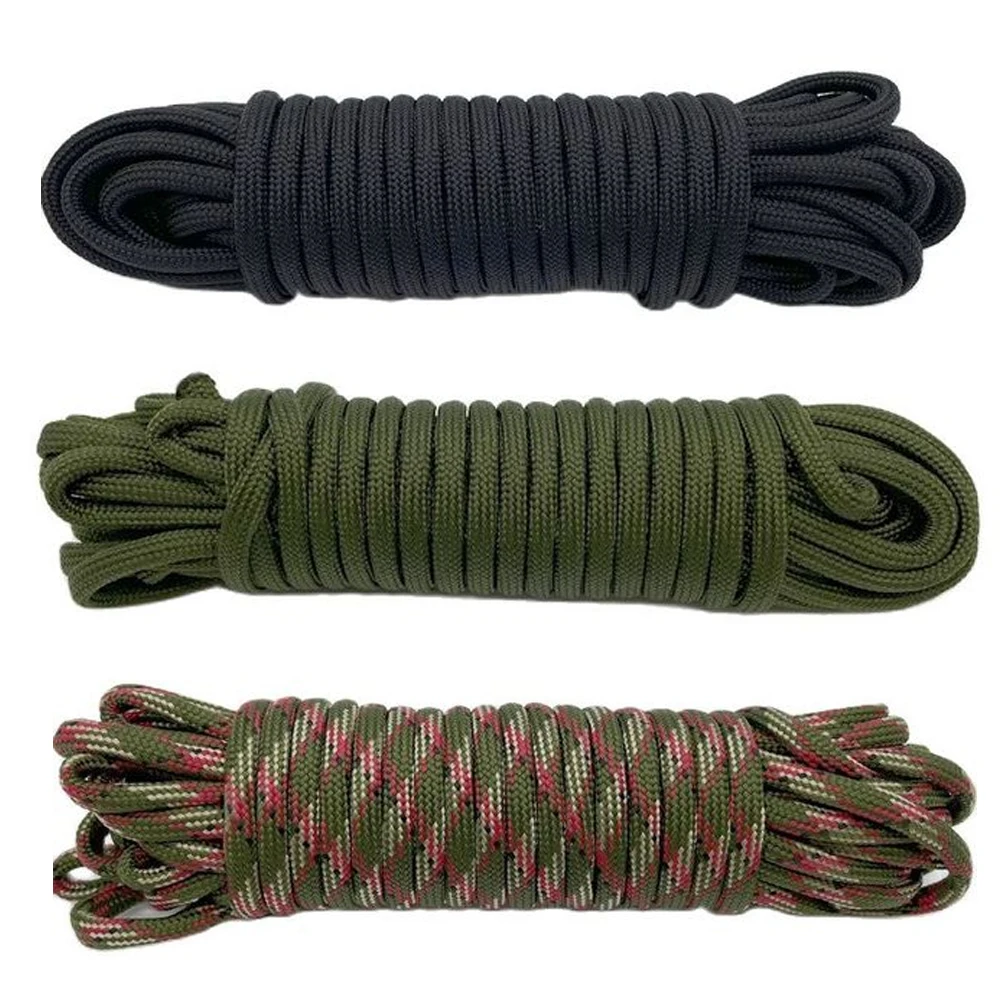 

550 Paracord Parachute Cord Lanyard Tent Rope Guyline 7 Strand 100FT 31m For Survival Climbing Hiking Camping Clothesline