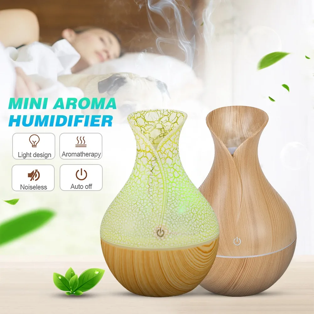 Air Humidifier Aroma Diffuser Mini Electric Wood Grain Essential Oil Aromatherapy Cool Mist Maker With LED Use For Home
Air Humidifier Aroma Diffuser Mini Electric Wood Grain Essential Oil Aromatherapy Cool Mist Maker With LED Use For Home