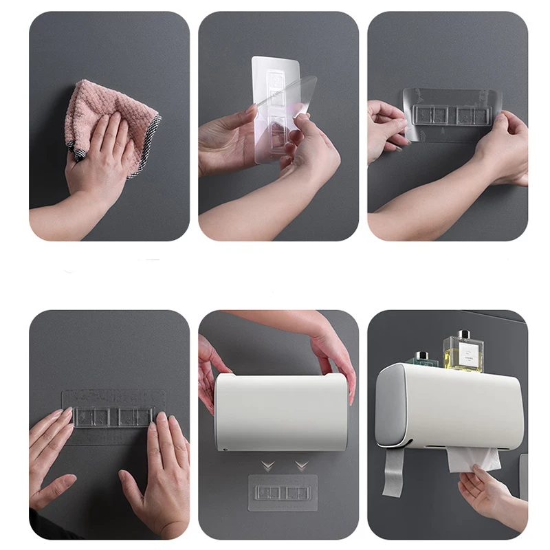 Toilet Paper Holder Rack Roll Paper Tube Wall Mount Bathroom Tissue Box Waterproof Toilet Paper Storage Box Bathroom Organizer
Toilet Paper Holder Rack Roll Paper Tube Wall Mount Bathroom Tissue Box Waterproof Toilet Paper Storage Box Bathroom Organizer