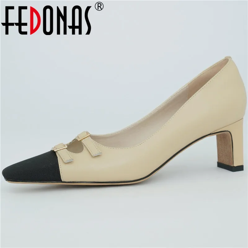 FEDONAS Shallow High Heels Pumps Female Genuine Leather Mixed Colors Newest Women'S Office Lady Shoes Woman Spring Summer
FEDONAS Shallow High Heels Pumps Female Genuine Leather Mixed Colors Newest Women'S Office Lady Shoes Woman Spring Summer