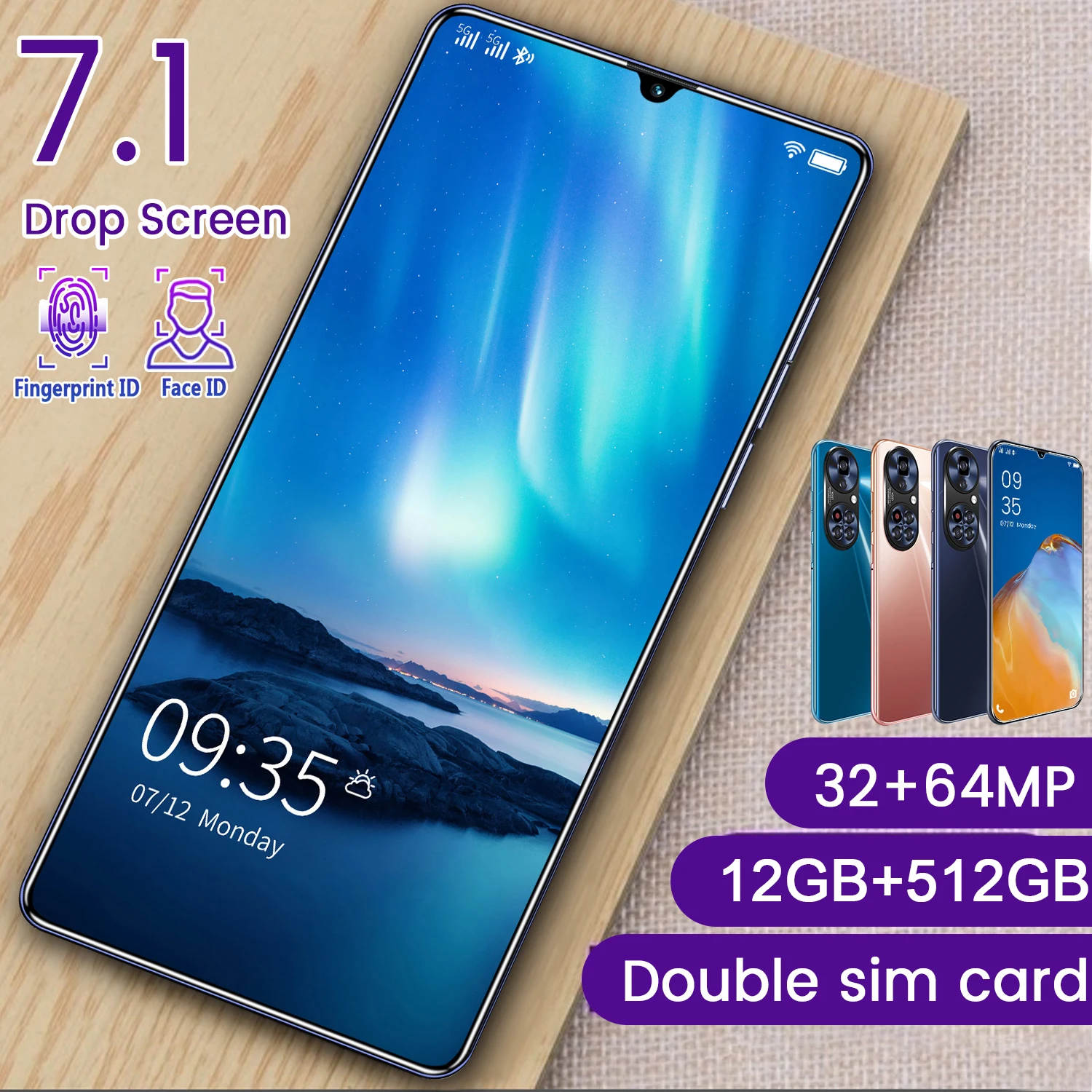 P50 Pro+ 7.1inch FHD Drop Screen Global Version 12+512GB Smartphone 5Gnetwork 6800mAH Battery Display 64MP Camera Ultra HD phone
P50 Pro+ 7.1inch FHD Drop Screen Global Version 12+512GB Smartphone 5Gnetwork 6800mAH Battery Display 64MP Camera Ultra HD phone