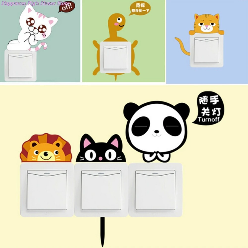 11 Pcs/Set Cartoon Animal Panda Lion Frog Cat Switch Sticker Cute Living Room Wall Sticker Kids Bedroom Decal Wallpaper
11 Pcs/Set Cartoon Animal Panda Lion Frog Cat Switch Sticker Cute Living Room Wall Sticker Kids Bedroom Decal Wallpaper