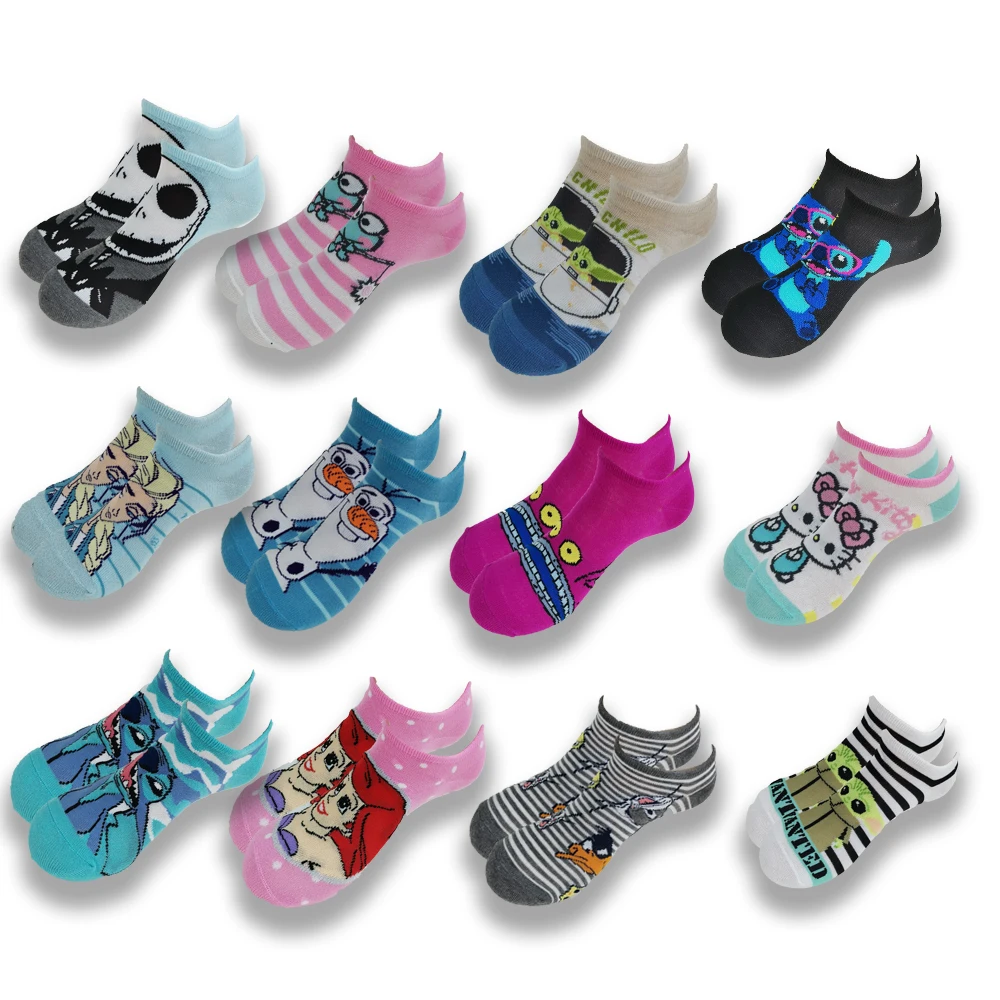 Fashion Cartoon Printed Men's and Women's Boat Socks Breathable Invisible Low Ankle Soft Comfortable Socks in Summer
Fashion Cartoon Printed Men's and Women's Boat Socks Breathable Invisible Low Ankle Soft Comfortable Socks in Summer