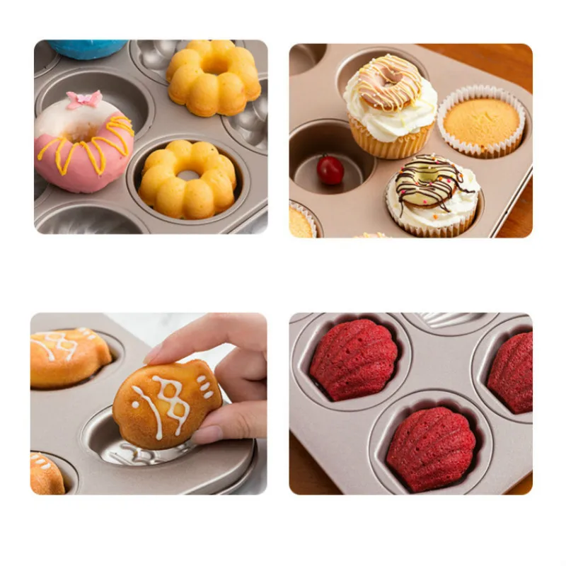 Cupcake Mould Cake Pans Cute Cookie Bakeware Biscuit Cakes Baking Pan Non Stick Baking Dishes Carbon Steel Baking Tool for Cake
Cupcake Mould Cake Pans Cute Cookie Bakeware Biscuit Cakes Baking Pan Non Stick Baking Dishes Carbon Steel Baking Tool for Cake