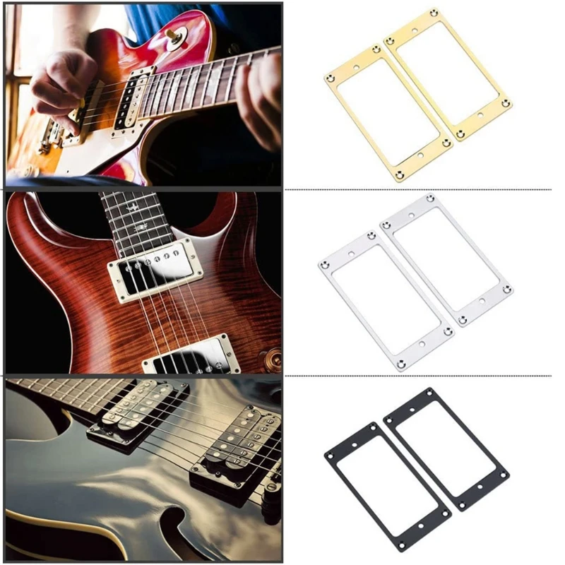 2pcs Electric Guitar Humbucker Pickup Ring Guitar Metal Flat Frame Mounting Ring D5QD
2pcs Electric Guitar Humbucker Pickup Ring Guitar Metal Flat Frame Mounting Ring D5QD
