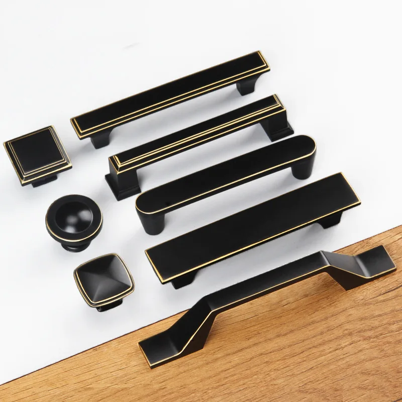 Zinc Alloy Solid Cabinet Door Handle Modern Simple Wardrobe Drawer Nordic American Furniture Hardware Black Brass Handle
Zinc Alloy Solid Cabinet Door Handle Modern Simple Wardrobe Drawer Nordic American Furniture Hardware Black Brass Handle