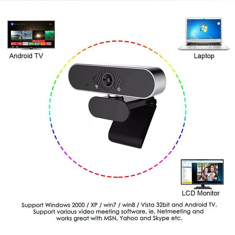 Hot sale Webcam HD Web Camera +Tripod Built-in HD Microphone USB Plug Web Cam Widescreen Video For Computer PC Laptop
Hot sale Webcam HD Web Camera +Tripod Built-in HD Microphone USB Plug Web Cam Widescreen Video For Computer PC Laptop