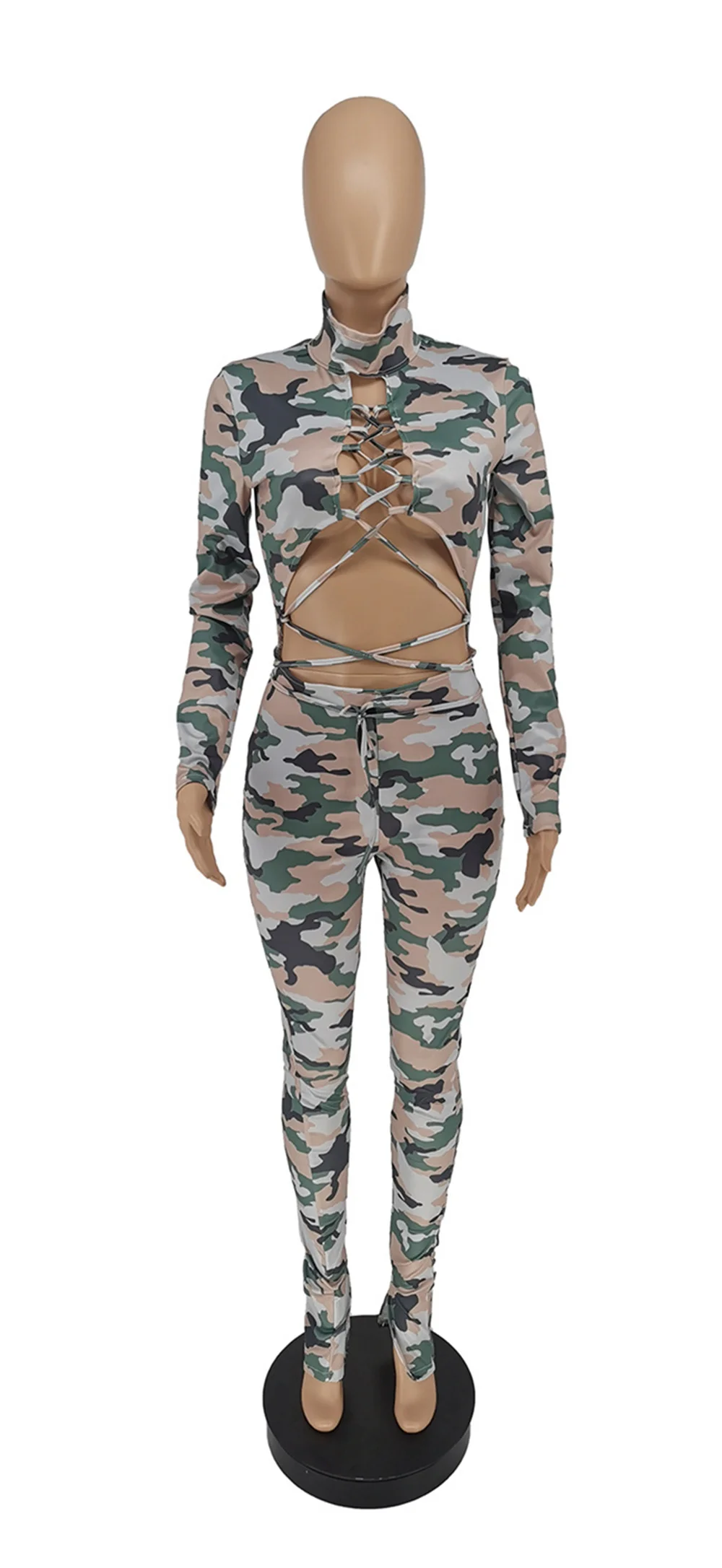 RStylish Jumpsuit For Women Camouflage Lace Up Romper Hollow Out Summer Long Sleeve Sexy Night Club Party Skinny Playsuits 2021
RStylish Jumpsuit For Women Camouflage Lace Up Romper Hollow Out Summer Long Sleeve Sexy Night Club Party Skinny Playsuits 2021