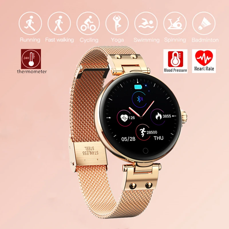Ultra-thin Fashion Women Smart Watches Body Temperature Sports Bracelet Waterproof IP68 Smart Bands Heart Rate Blood Pressure
Ultra-thin Fashion Women Smart Watches Body Temperature Sports Bracelet Waterproof IP68 Smart Bands Heart Rate Blood Pressure