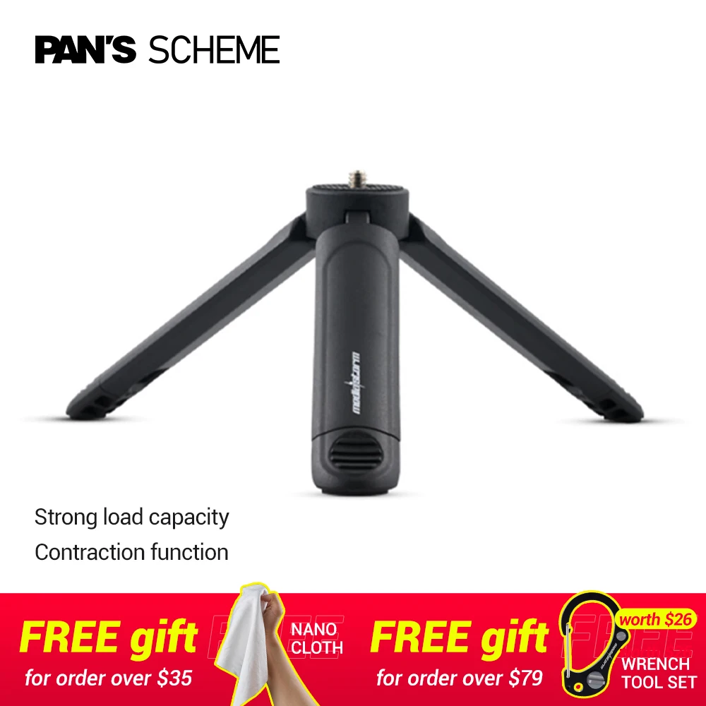 PAN'S SCHEME Mini Tabletop Tripod Portable Handheld Foldable DSLR Digital Camera Phone Vlog Selfie Shooting Rig DIY
PAN'S SCHEME Mini Tabletop Tripod Portable Handheld Foldable DSLR Digital Camera Phone Vlog Selfie Shooting Rig DIY