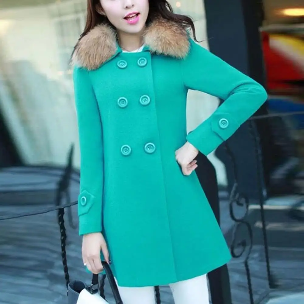 2019 Coat Women Wool Plus Size Autumn Winter Fashion Elegant Solid Lapel Fur Collar Detachable Coat Cashmere Woolen Coat Winter 
2019 Coat Women Wool Plus Size Autumn Winter Fashion Elegant Solid Lapel Fur Collar Detachable Coat Cashmere Woolen Coat Winter