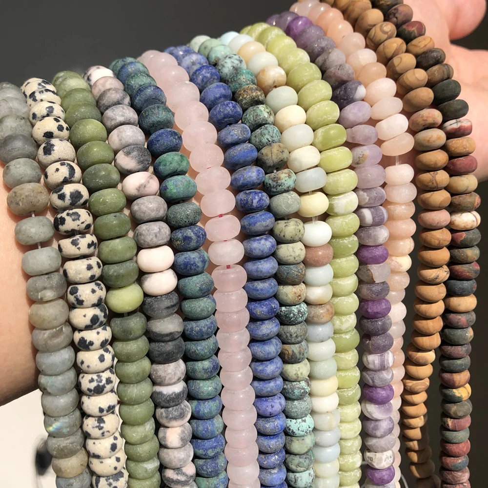 5*8mm Natural Matte Amethysts Agates Amazonite Round Rondelle Beads Loose Spacer Bead For Jewelry Making DIY Bracelet Necklace
5*8mm Natural Matte Amethysts Agates Amazonite Round Rondelle Beads Loose Spacer Bead For Jewelry Making DIY Bracelet Necklace