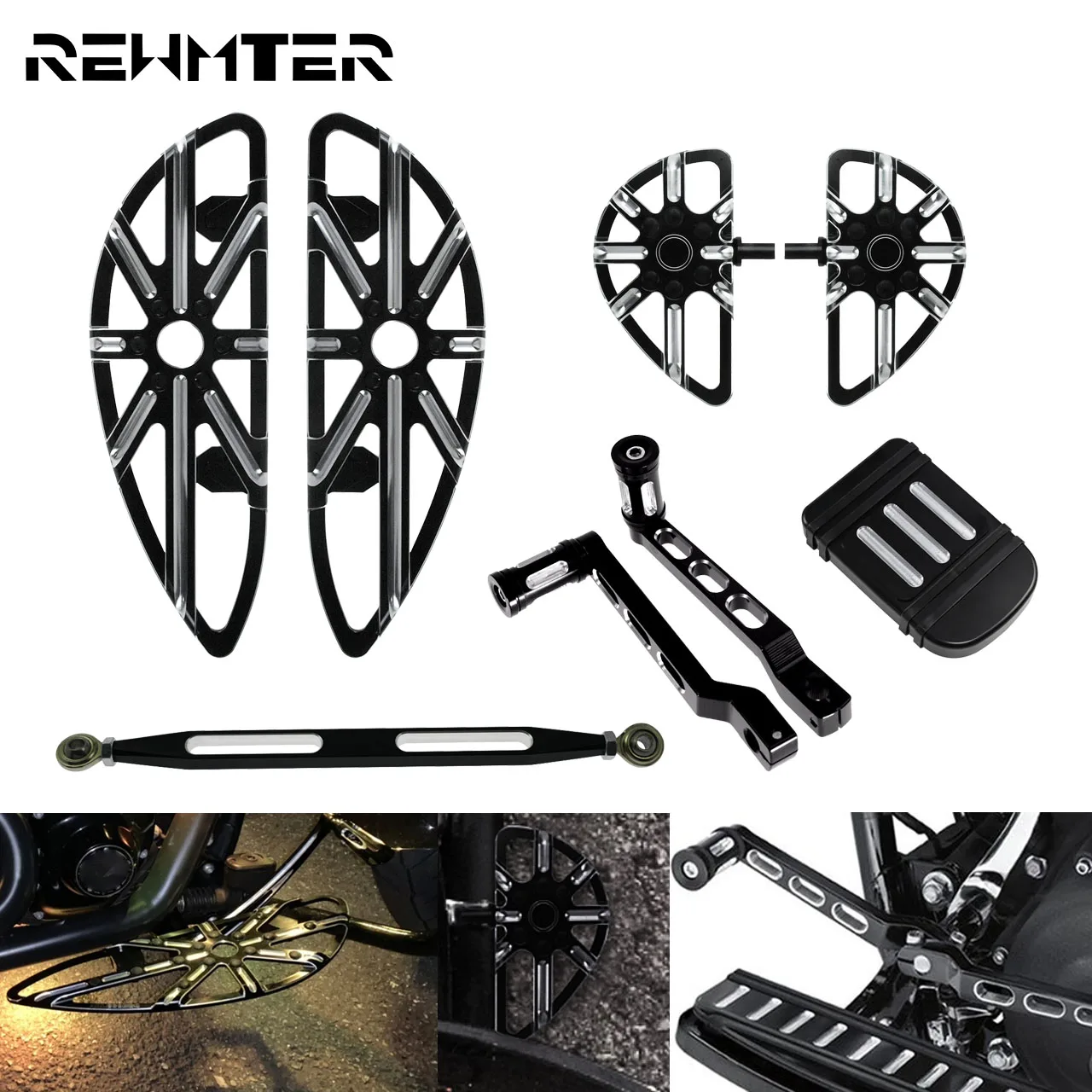 Motorcycle Front Floorboard Rear Passenger Footrest Brake Pedal Heel Toe Shift Levers Shifter Pegs Linkage For Harley Touring FL
Motorcycle Front Floorboard Rear Passenger Footrest Brake Pedal Heel Toe Shift Levers Shifter Pegs Linkage For Harley Touring FL