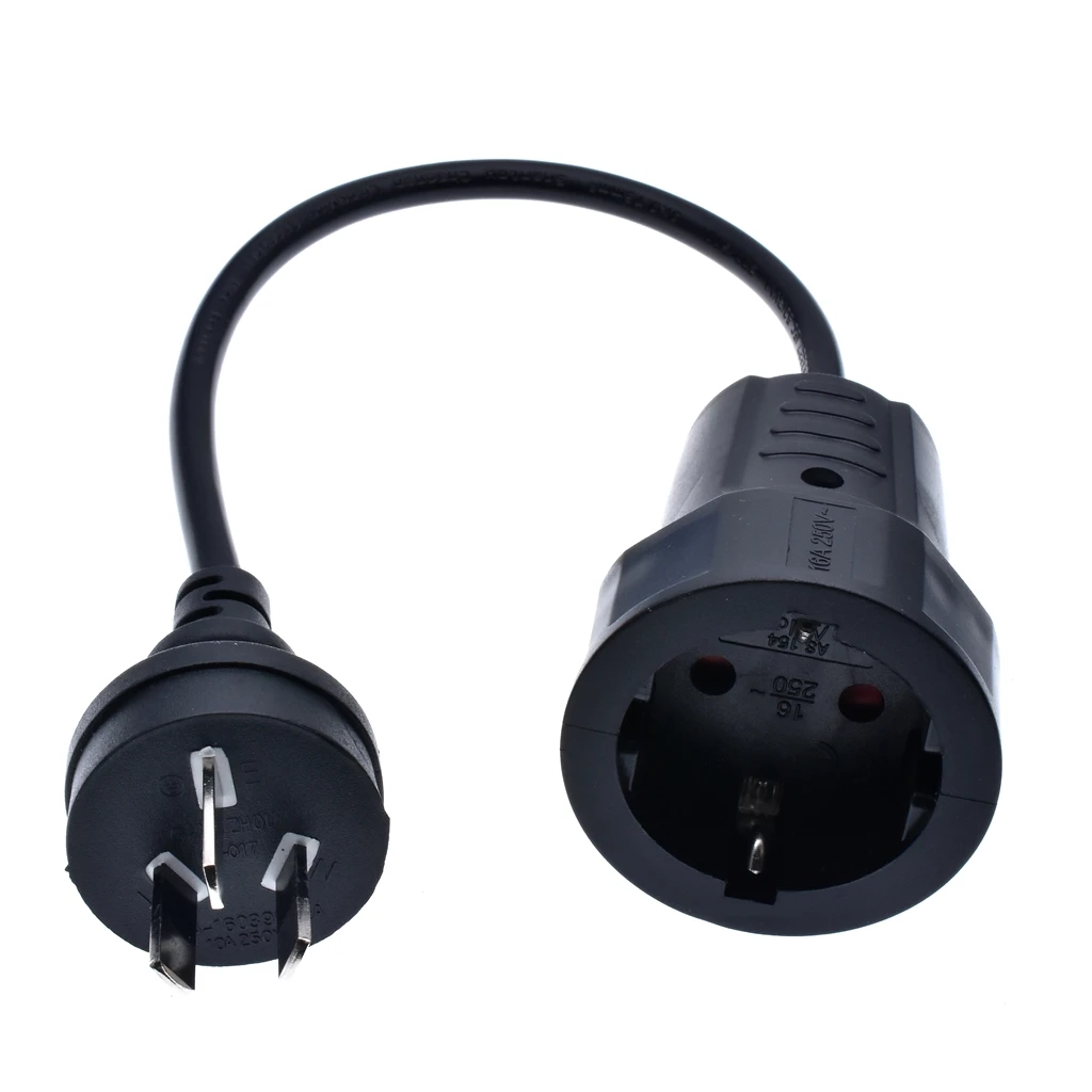 AU PDU UPS AC Power Cord,AU Australian 3Pin Male Plug to Europe Schuko Female Socket Power Adapter Cable 30CM
AU PDU UPS AC Power Cord,AU Australian 3Pin Male Plug to Europe Schuko Female Socket Power Adapter Cable 30CM