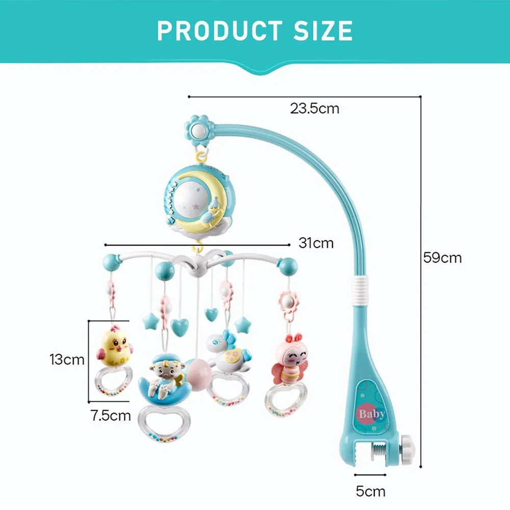 Baby Rattles Crib Mobiles Toy Holder Rotating Mobile Bed Bell Musical Box Projection 0-12 Months Newborn Infant Baby Boy Toys 
Baby Rattles Crib Mobiles Toy Holder Rotating Mobile Bed Bell Musical Box Projection 0-12 Months Newborn Infant Baby Boy Toys