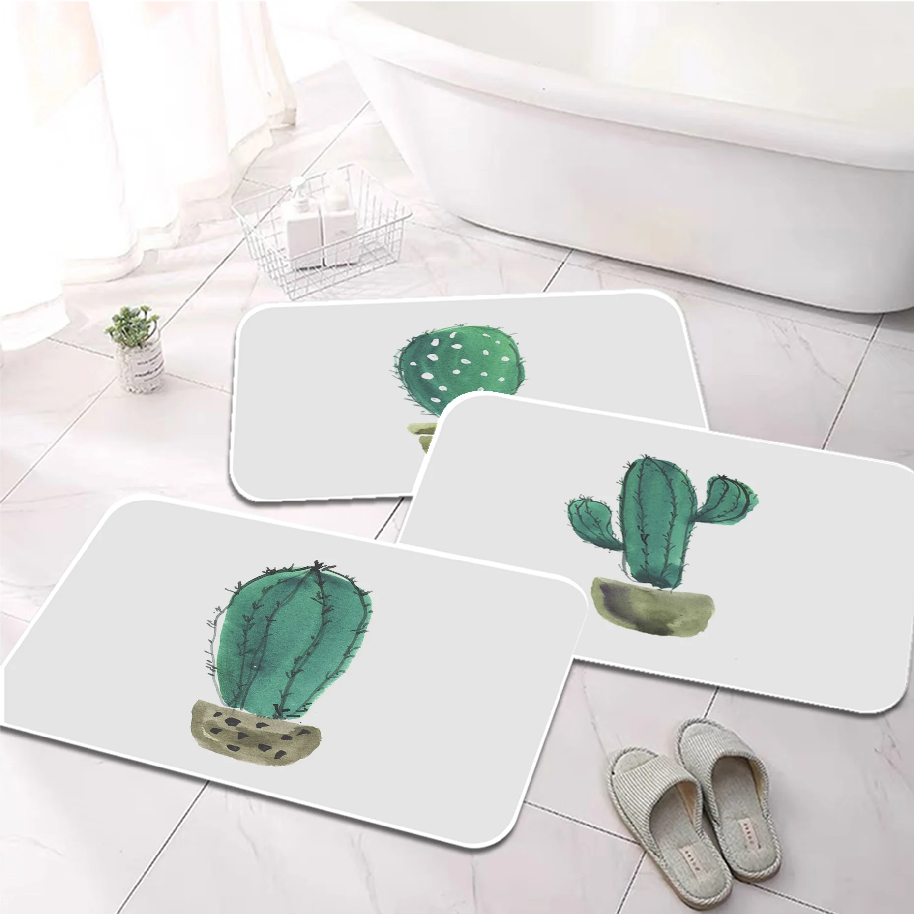 Cactus Pattern Printed Flannel Floor Mat Bathroom Decor Carpet Non-Slip For Living Room Kitchen welcome Doormat
Cactus Pattern Printed Flannel Floor Mat Bathroom Decor Carpet Non-Slip For Living Room Kitchen welcome Doormat