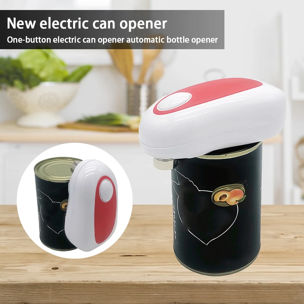 Electric Can Opener One-button Battery Operated Automatic Can Opener Handheld Abs + Stainless Steel Can Opener Kitchen Tool
Electric Can Opener One-button Battery Operated Automatic Can Opener Handheld Abs + Stainless Steel Can Opener Kitchen Tool