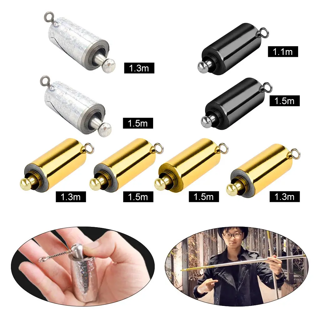 1.1m 1.3m 1.5m Metal Appearing Cane Pocket Staff 110cm Wand for ian Stage Trick Accessories
1.1m 1.3m 1.5m Metal Appearing Cane Pocket Staff 110cm Wand for ian Stage Trick Accessories