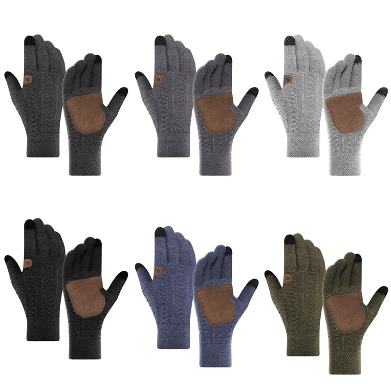 Winter Warm Knit Touchscreen Gloves Men Women Elastic Anti-slip Gloves For Outdoor Cycling Casual Business Gloves
Winter Warm Knit Touchscreen Gloves Men Women Elastic Anti-slip Gloves For Outdoor Cycling Casual Business Gloves