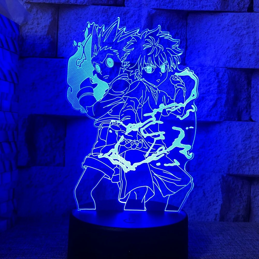 Anime 3D LED Lamp Nightlight Kids Child Bedroom Decor Hunter X Hunter Night Light Lamp Manga Gift Gon and Killua Figure
Anime 3D LED Lamp Nightlight Kids Child Bedroom Decor Hunter X Hunter Night Light Lamp Manga Gift Gon and Killua Figure