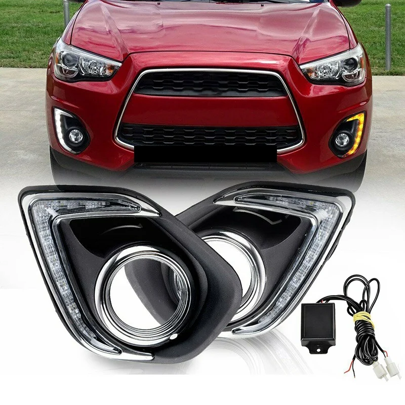 Car LED DRL Daytime Running Lights Daylight Waterproof Fog head light lamp for Mitsubishi ASX 2013 2014 2015
Car LED DRL Daytime Running Lights Daylight Waterproof Fog head light lamp for Mitsubishi ASX 2013 2014 2015