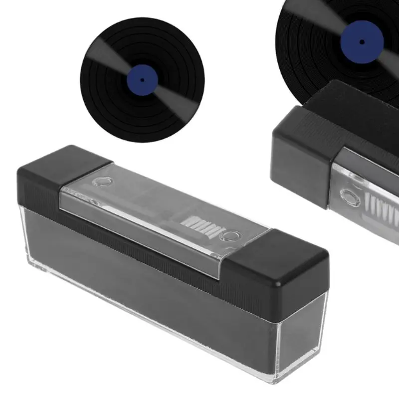 

1Set Carbon Fiber Velvet Anti Static Clean Brush Cleaner Remover for Phonograph Turntable LP Vinyl Records Cleaning Kit Tools