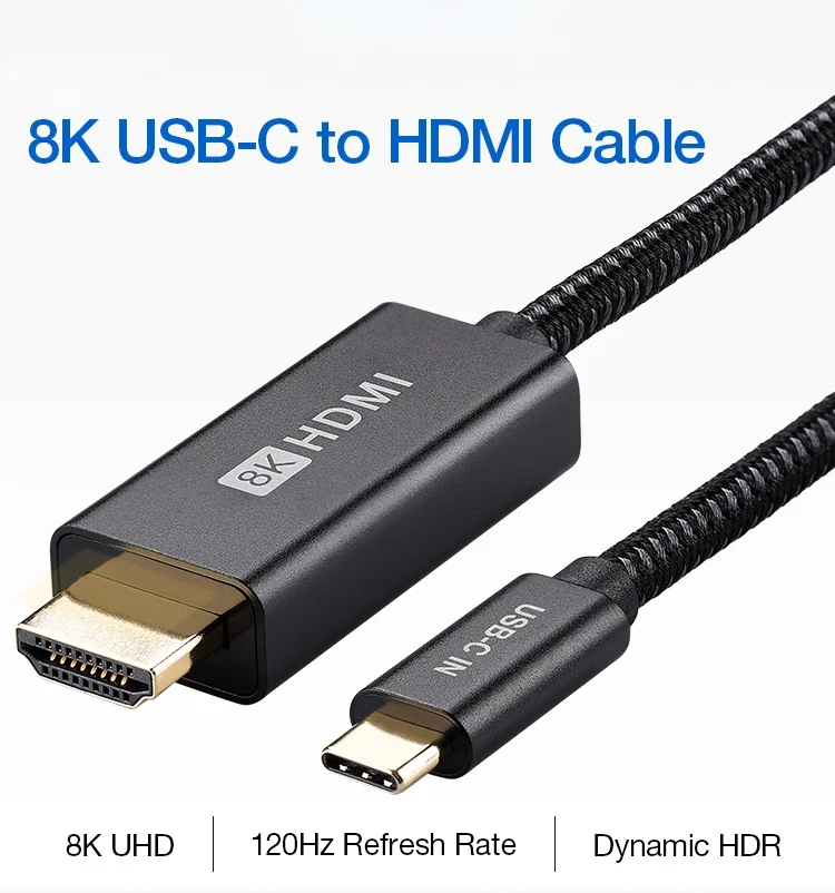 Кабель, совместимый с USB C на HDMI, 8K, 30 Гц, 4K, 120 Гц, кабель с Type C на HDMI-совместимый, кабель с USB Type C на 8k HDMI-совместимый с 2,1
Кабель, совместимый с USB C на HDMI, 8K, 30 Гц, 4K, 120 Гц, кабель с Type C на HDMI-совместимый, кабель с USB Type C на 8k HDMI-совместимый с 2,1