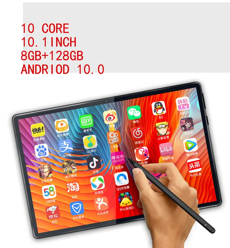 New Original 10.1 Inch Tablets Android 10.0 Google Certified 10 Core 8GB RAM 128GB ROM 4G WiFi GPS Tablet PC
New Original 10.1 Inch Tablets Android 10.0 Google Certified 10 Core 8GB RAM 128GB ROM 4G WiFi GPS Tablet PC