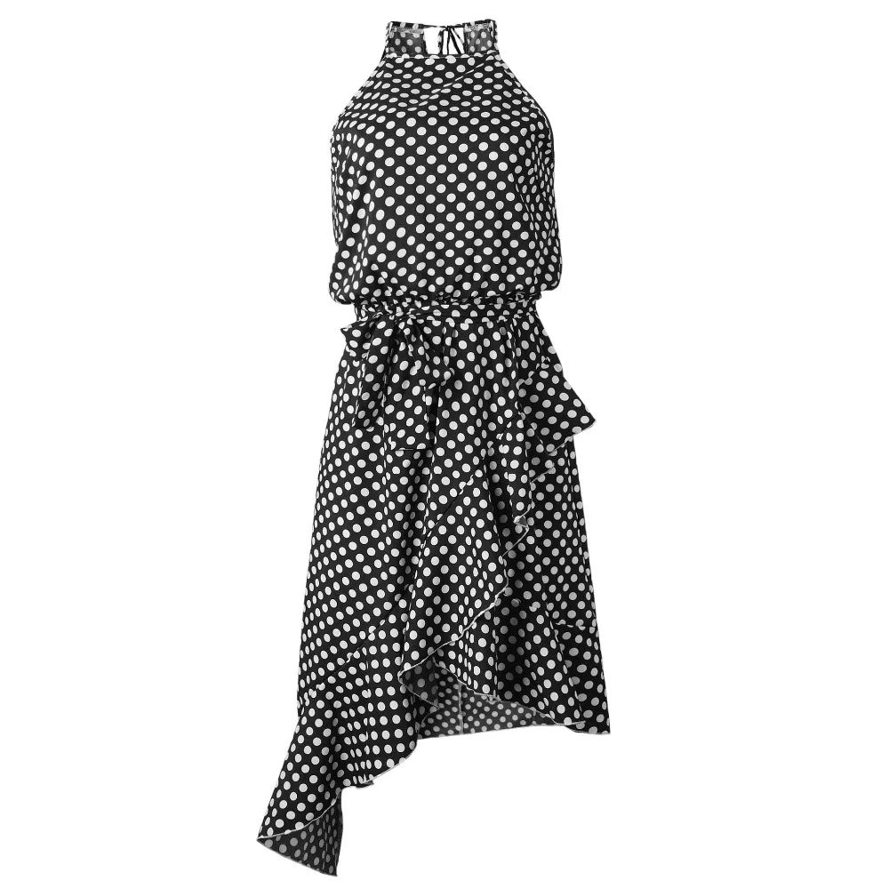 2020 Summer Dress Women Fashion Halter Polka Dot Print Casual Dress Female Ruffle Elegant Sexy Vintage Dresses Irregular Vestido
2020 Summer Dress Women Fashion Halter Polka Dot Print Casual Dress Female Ruffle Elegant Sexy Vintage Dresses Irregular Vestido