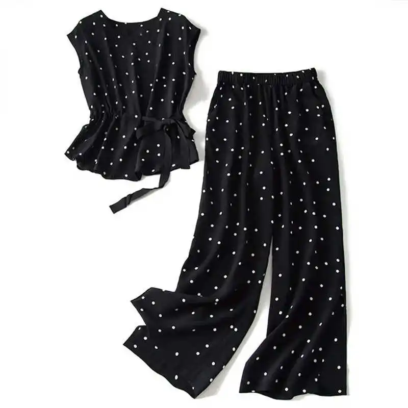 suit dot chiffon shirt and trousers two-piece large size 2021 summer Korean fashion wide-leg pants light top suit
suit dot chiffon shirt and trousers two-piece large size 2021 summer Korean fashion wide-leg pants light top suit