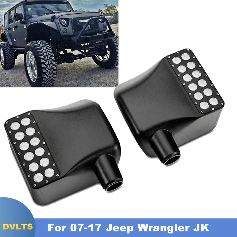 Светодиодные Зеркала бокового вида для 07-17 Jeep Wrangler JK сигнальные огни поворота по