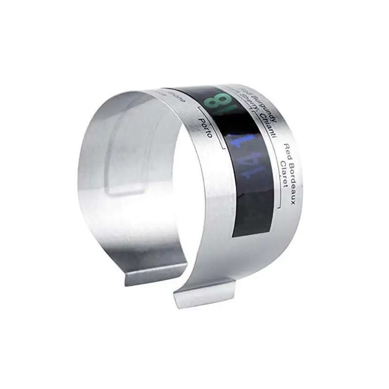 Wine Collar Thermometer Smart Wine Bottle Snap Button Thermometer LCD Display Clip Champagne Bracelet Thermometer Bar Drink Tool
Wine Collar Thermometer Smart Wine Bottle Snap Button Thermometer LCD Display Clip Champagne Bracelet Thermometer Bar Drink Tool