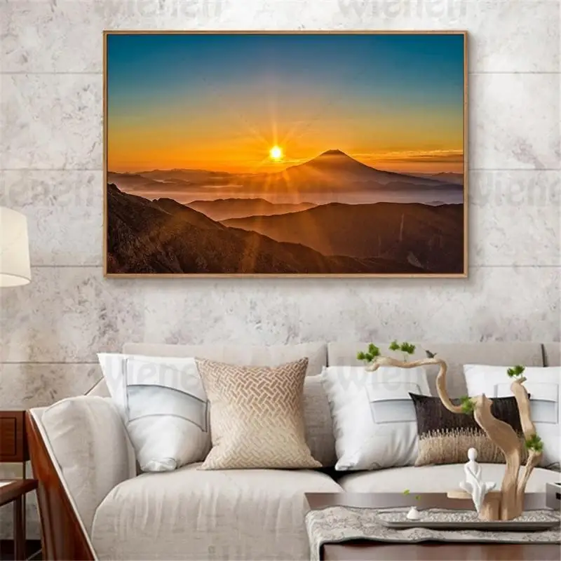 Modern Decorative Painting Landscape Art Pictures Mountain Peak Cloud Sunset Sunrise Natural Scenery Poster living Room Wall Art
Modern Decorative Painting Landscape Art Pictures Mountain Peak Cloud Sunset Sunrise Natural Scenery Poster living Room Wall Art
