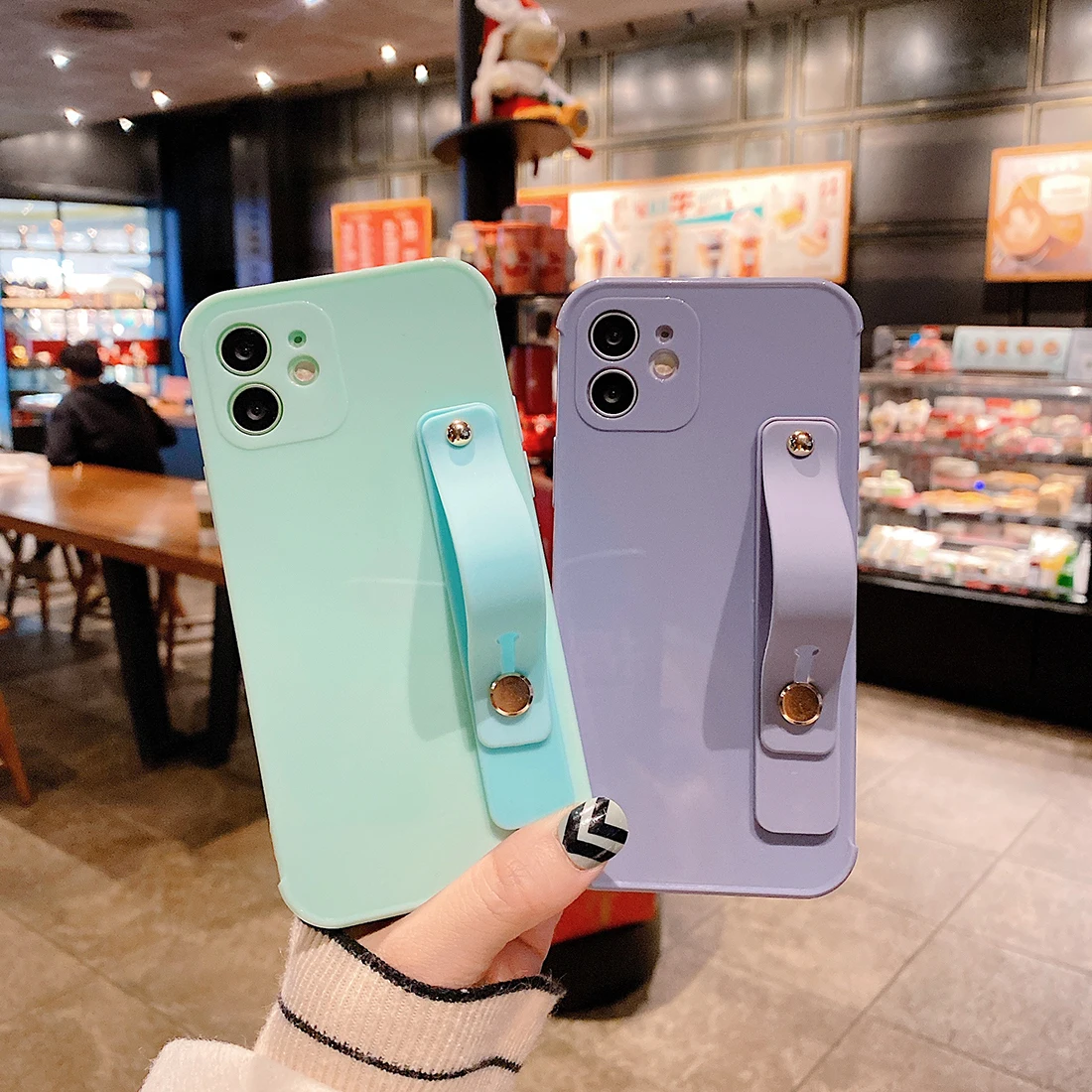 Luxury Pure Color Silicone Wristband Phone Case, For iPhone 12 11Pro XSmax XS XR X 8 7 Plus Bracket Back Cover
Luxury Pure Color Silicone Wristband Phone Case, For iPhone 12 11Pro XSmax XS XR X 8 7 Plus Bracket Back Cover