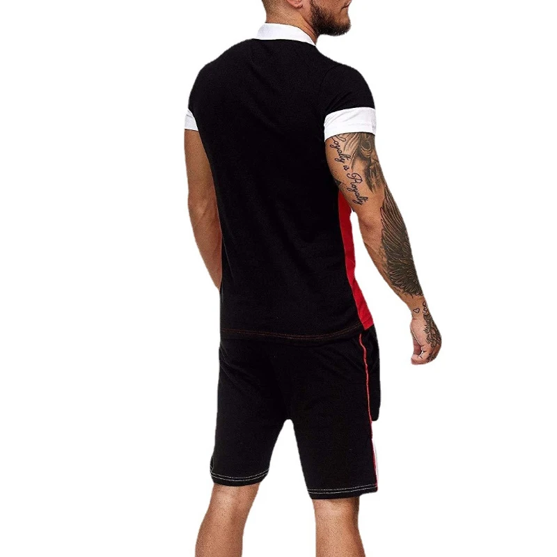 2021 Spring and Summer Sports Suit Men's Color Matching Stitching Lapel POLO Shirt Casual Short-sleeved Suit
2021 Spring and Summer Sports Suit Men's Color Matching Stitching Lapel POLO Shirt Casual Short-sleeved Suit