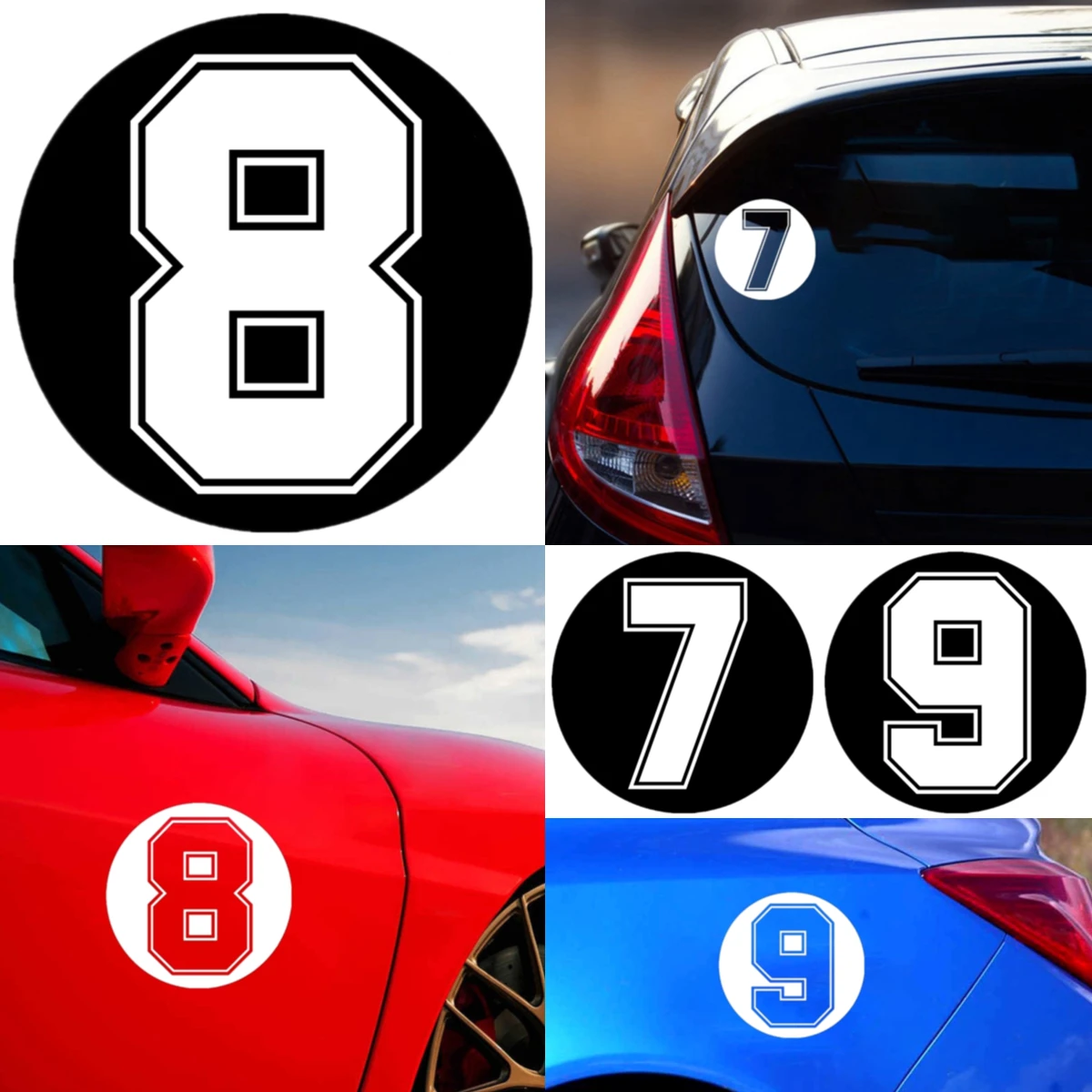 Funny Vinyl Decal Digital 7/8/9 Number Car Sticker Waterproof Auto Decors on Truck Bumper Rear Window
Funny Vinyl Decal Digital 7/8/9 Number Car Sticker Waterproof Auto Decors on Truck Bumper Rear Window