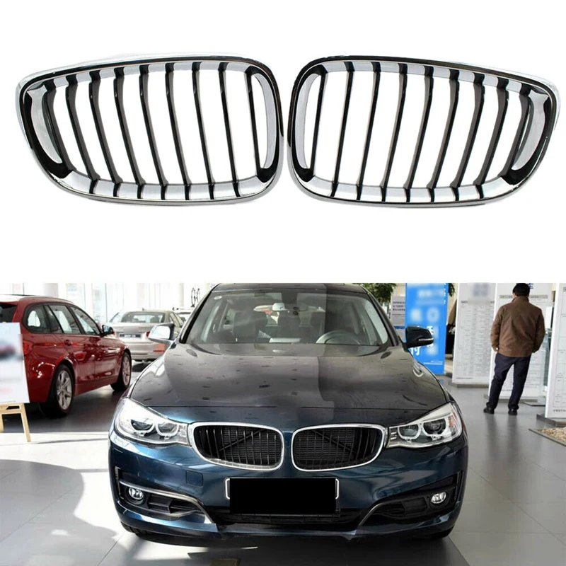 1 Pair Car Front Kidney Grille Chrome & Black For-BMW F34 328I 335I GT 2014-2017 51137294803 51137294804
1 Pair Car Front Kidney Grille Chrome & Black For-BMW F34 328I 335I GT 2014-2017 51137294803 51137294804