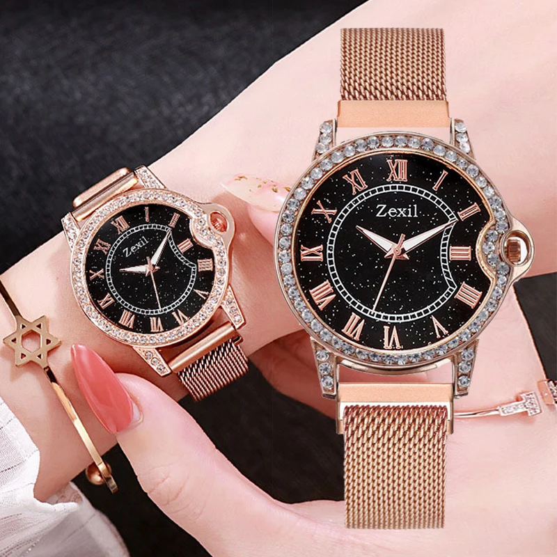 Luxury Women Bracelet Quartz Watches For Women Magnetic Watch Ladies Sports Dress Pink Dial Wrist Watch Clock Relogio Feminino
Luxury Women Bracelet Quartz Watches For Women Magnetic Watch Ladies Sports Dress Pink Dial Wrist Watch Clock Relogio Feminino