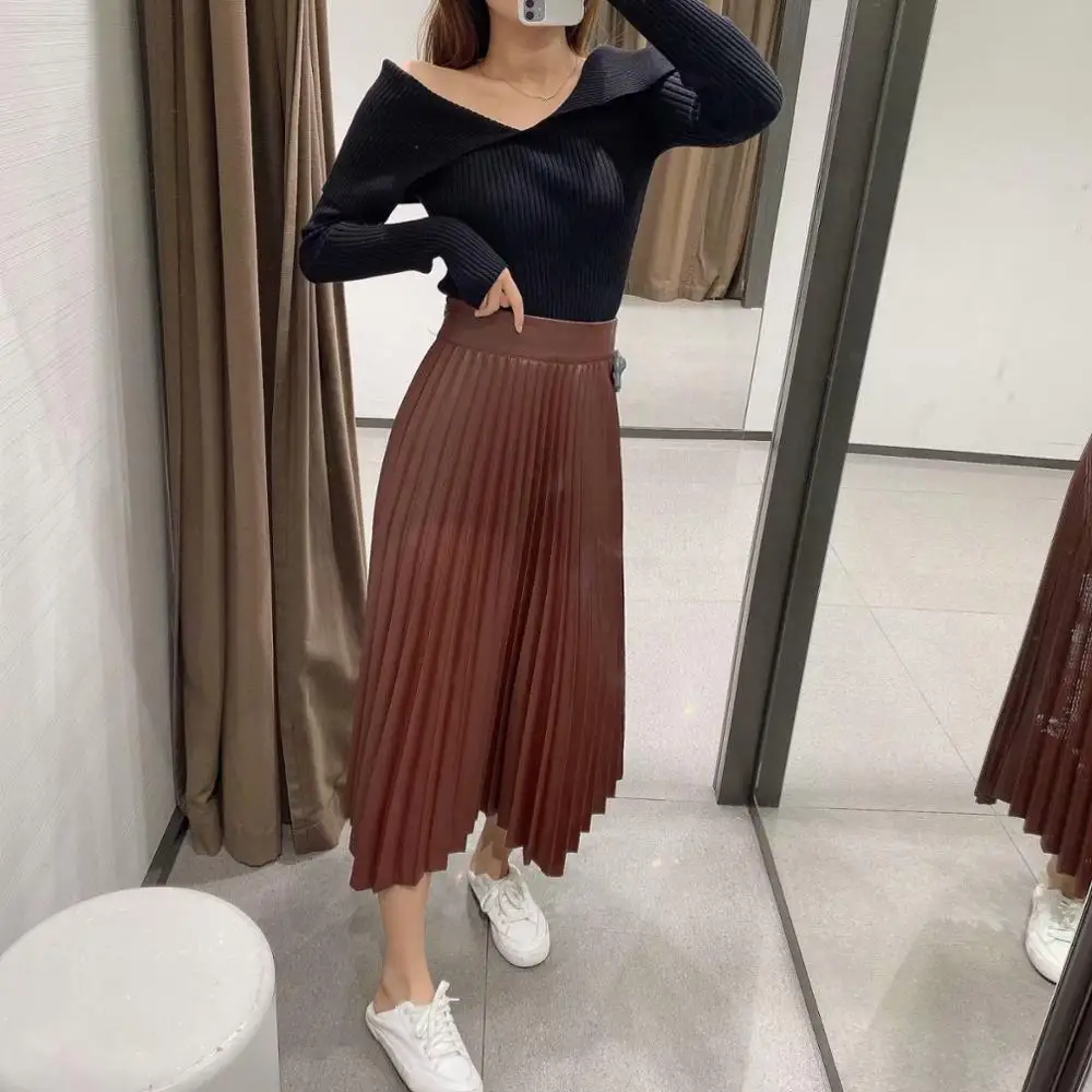 Ruffle high waist skirt mini sexy short skirts black Sash skirt elegant leather skirts women faux leather skirt Mid-Calf Brand
Ruffle high waist skirt mini sexy short skirts black Sash skirt elegant leather skirts women faux leather skirt Mid-Calf Brand