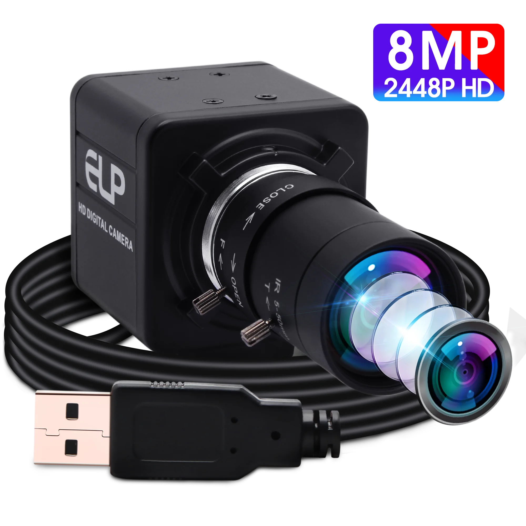 8-мегапиксельная USB-камера SONY IMX179, CMOS-датчик, веб-камера с USB 2,0 для ПК, видеокамера 8 МП с вариофокальным объективом 2,8-12 мм/5-50 мм Maual Zoom
8-мегапиксельная USB-камера SONY IMX179, CMOS-датчик, веб-камера с USB 2,0 для ПК, видеокамера 8 МП с вариофокальным объективом 2,8-12 мм/5-50 мм Maual Zoom