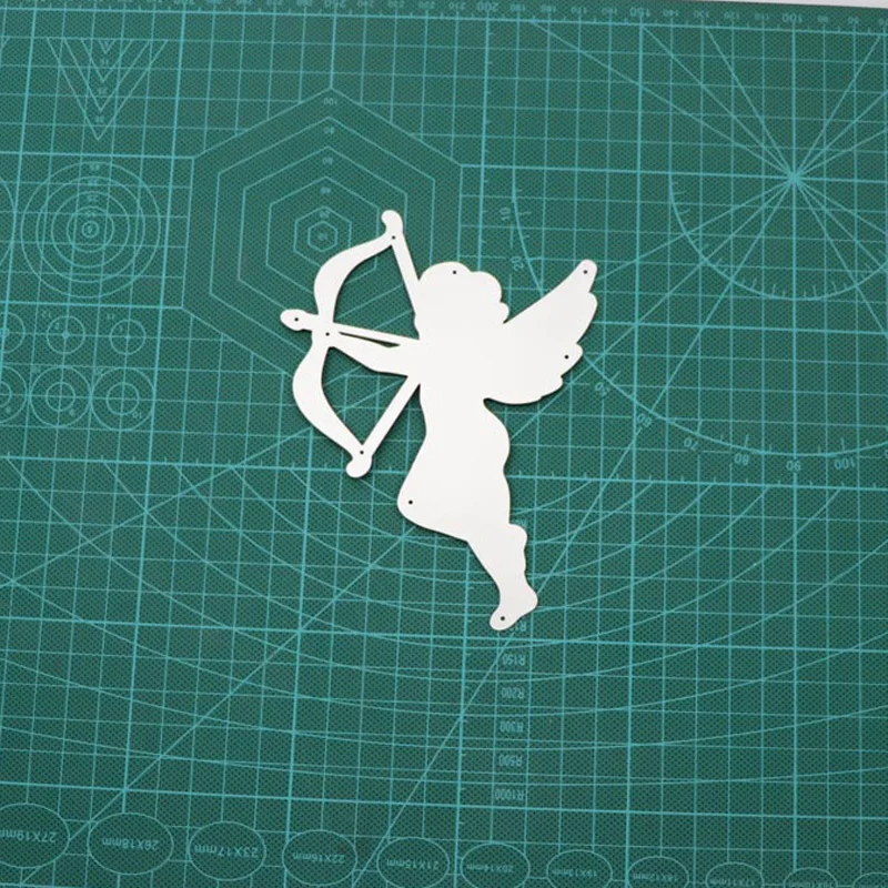 Новейшая металлическая режущая штампа Angel Cupid для DIY скрапбукинга фотоальбома