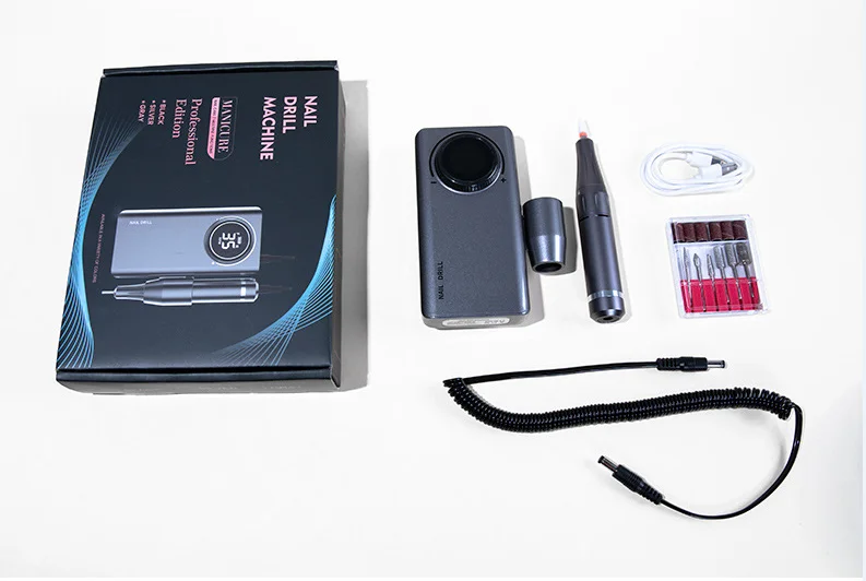 35000 RPM Nail Drill Machine Portable Rechargeable Nail Drill Pen Apparatus for Manicure With Full LCD Display
35000 RPM Nail Drill Machine Portable Rechargeable Nail Drill Pen Apparatus for Manicure With Full LCD Display
