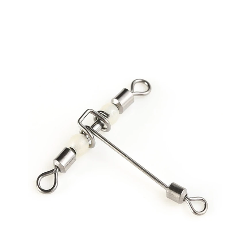 3pcs Fishing Connector Luminous 3Way T-shape Cross-line Rolling Swivel With Pearl Beads Fishing Swivels Fishhooks Accessories
3pcs Fishing Connector Luminous 3Way T-shape Cross-line Rolling Swivel With Pearl Beads Fishing Swivels Fishhooks Accessories