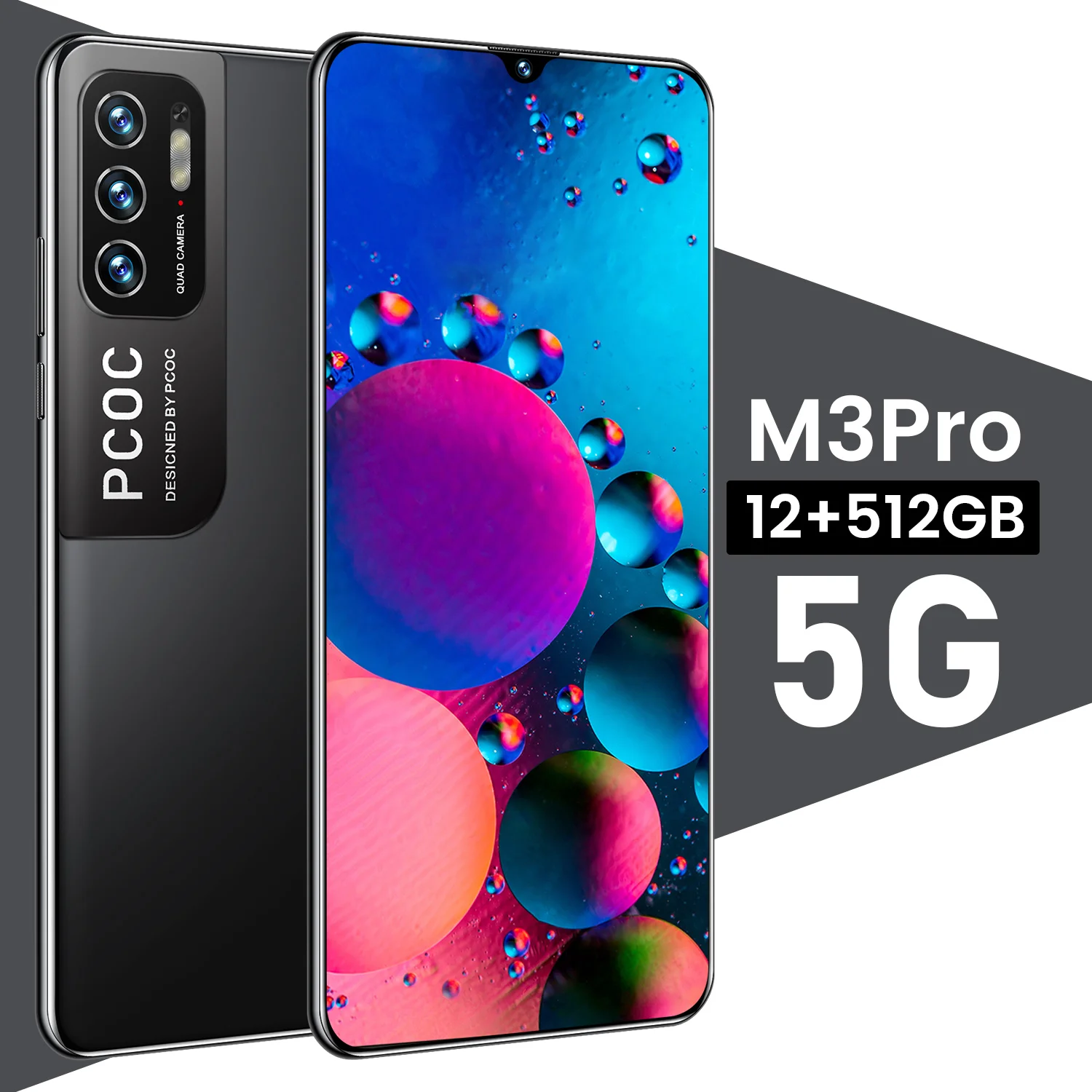 Smartphone HUAWA M3Pro Global Version Android10 16G+512G 6.72Inch 5G 16+32MP Deca Core 6800mAh Undefined Mobile Phone GPS Wi-Fi
Smartphone HUAWA M3Pro Global Version Android10 16G+512G 6.72Inch 5G 16+32MP Deca Core 6800mAh Undefined Mobile Phone GPS Wi-Fi