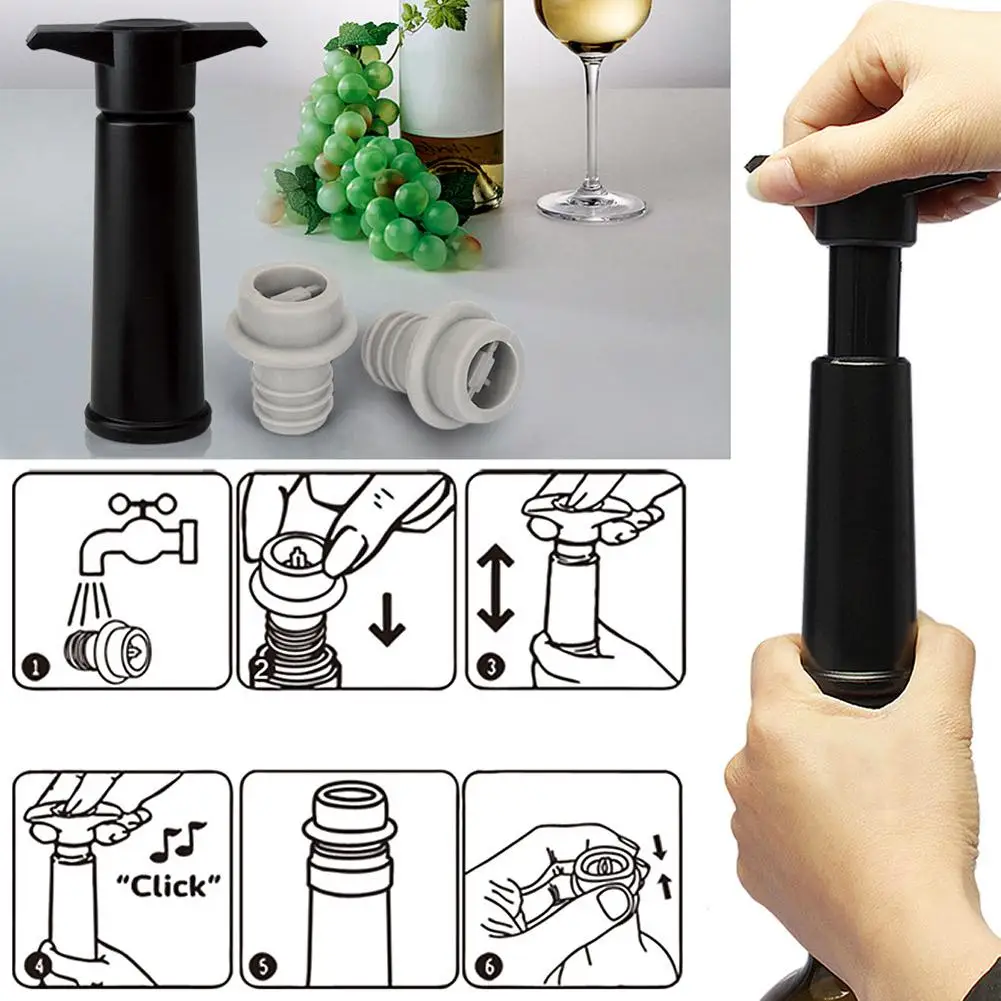 

Многоразовая пробка для винной бутылки, вакуумная герметичная воздушная помпа, герметизирующая пробка, силиконовая крышка