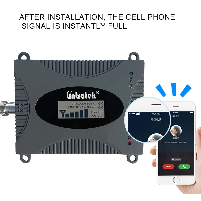 Усилитель сигнала lintratek LTE 4G 1700/2100 МГц мобильный телефон | Мобильные телефоны и