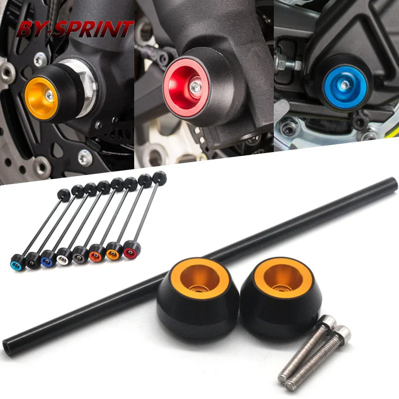 Falling Protection Motorcycle For DUCATI MONSTER 1100 EVO 2011-2013 Modified CNC Front Wheel Axle Drop Ball Shock Absorber 
Falling Protection Motorcycle For DUCATI MONSTER 1100 EVO 2011-2013 Modified CNC Front Wheel Axle Drop Ball Shock Absorber