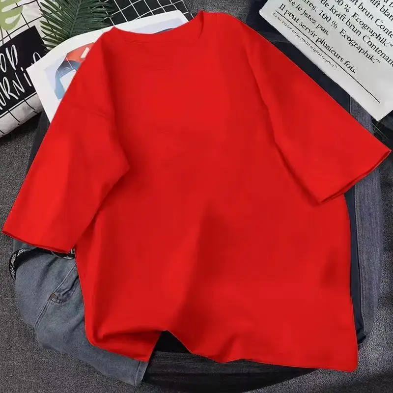 Women 100% Cotton Short Sleeve T-Shirt student loose Korean top 2021 summer short sleeve ins wave
Women 100% Cotton Short Sleeve T-Shirt student loose Korean top 2021 summer short sleeve ins wave