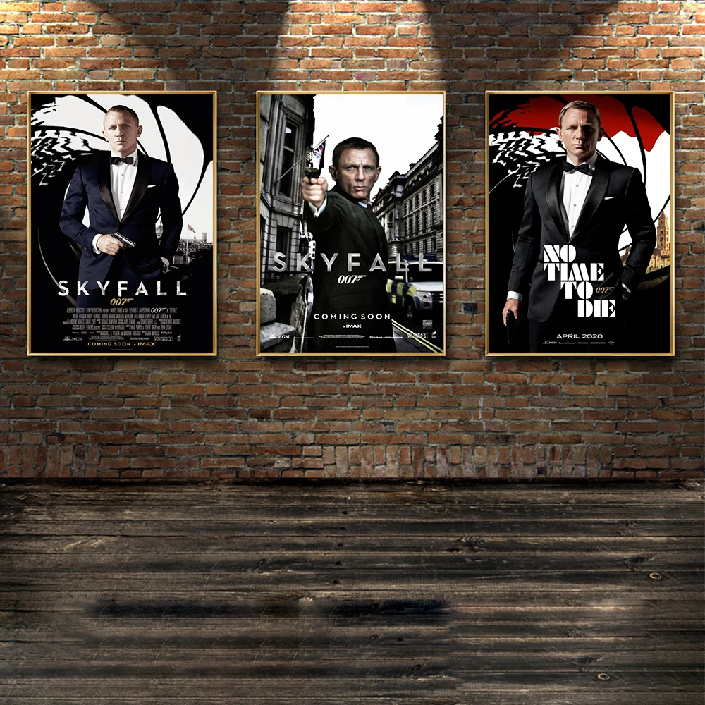 Gentleman Spy Movie 007 Poster Bond Cars Black and White Actor Prints Movie Canvas Painting Wall Art Picture Living Room Decor 
Gentleman Spy Movie 007 Poster Bond Cars Black and White Actor Prints Movie Canvas Painting Wall Art Picture Living Room Decor