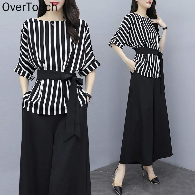 2021 Summer Plus Size Women Striped Two Piece Set Suit Casual Oversize Office Lady Shirts Pants Suits Female Clothing
2021 Summer Plus Size Women Striped Two Piece Set Suit Casual Oversize Office Lady Shirts Pants Suits Female Clothing